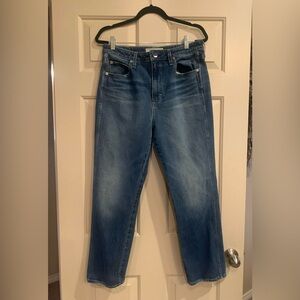 AMO Chloe Crop Blue Jeans